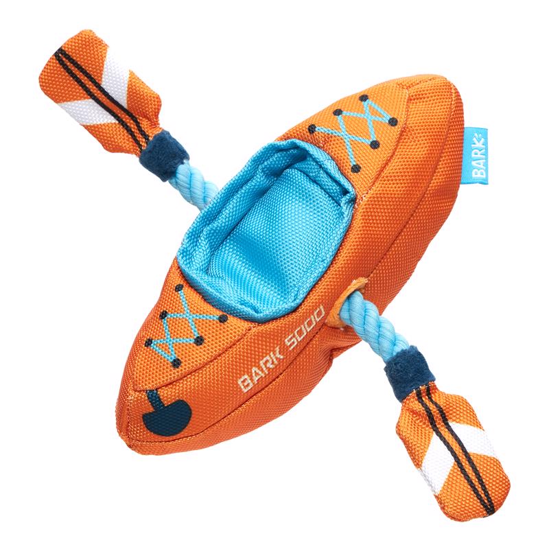 BARK - Bark Multicolored Plush Off-Track Kayak Dog Toy 1 pk - Case of 3