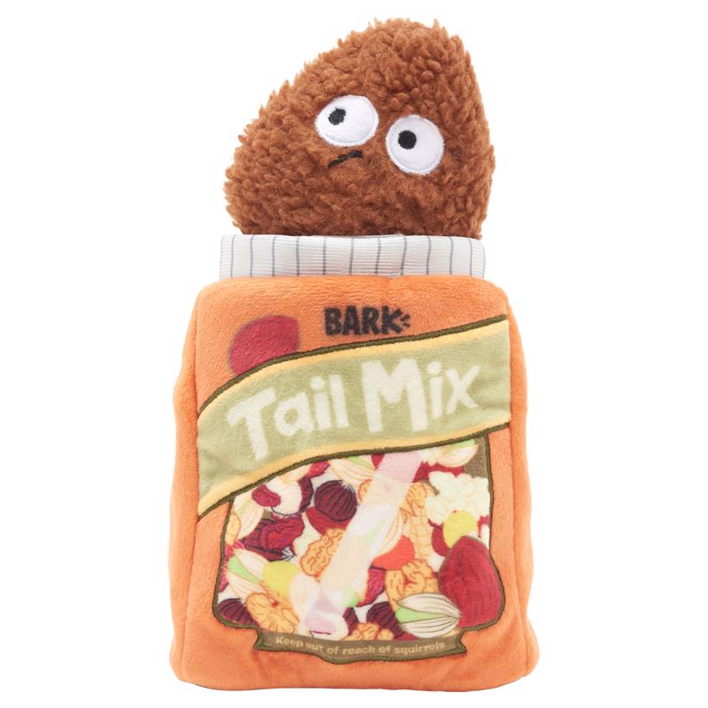 BARK - Bark Multicolored Plush Tail Mix Dog Toy 1 pk - Case of 3