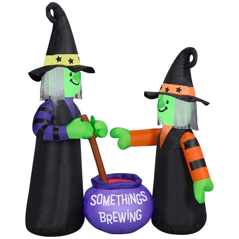 GEMMY - Gemmy 4 ft. LED Prelit Witches Brewing Inflatable