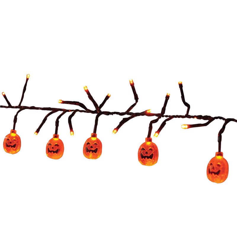 CELEBRATIONS - Celebrations Orange 120 ct 9 ft. LED Pumpkins Lights