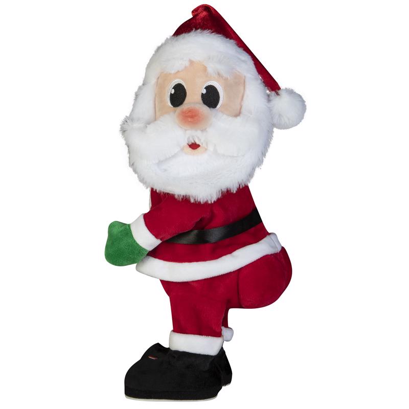 GEMMY - Gemmy Multicolored Cheek to Cheek Twerking Santa Animated Decor 14.96 in. - Case of 6