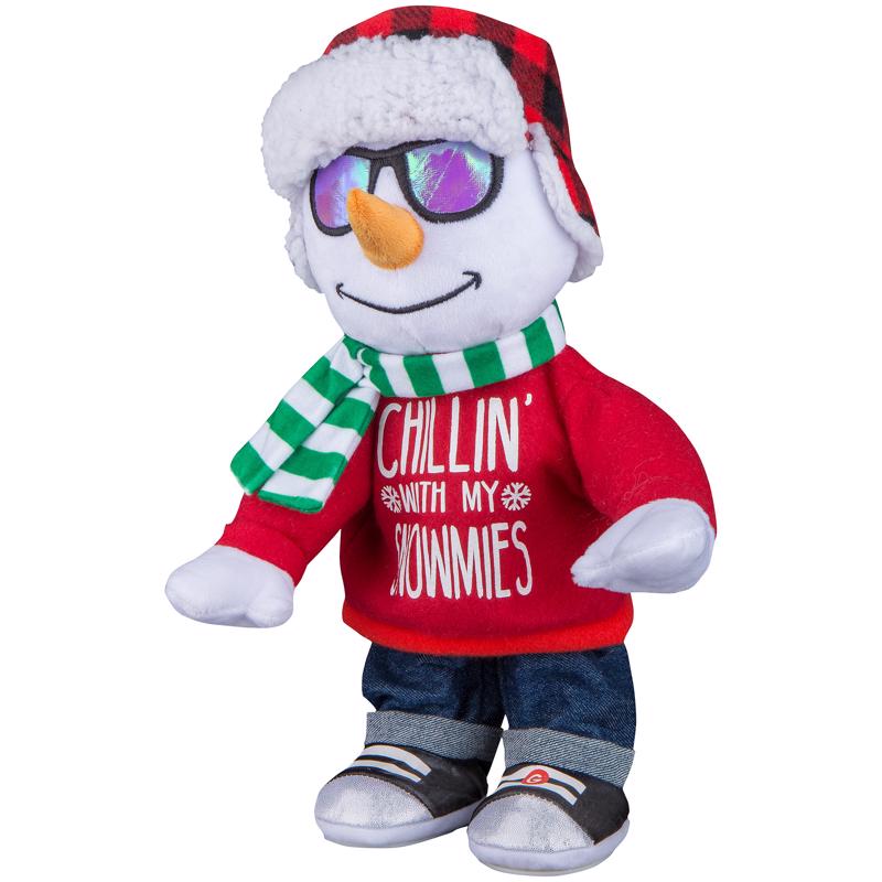 GEMMY - Gemmy Multicolored Chillin' With My Snowmies Animated Decor 14.17 in. - Case of 6