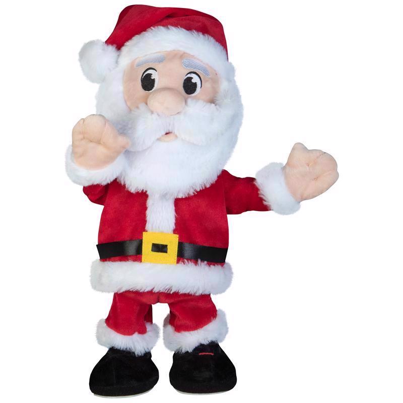 GEMMY - Gemmy Multicolored Hands in the Air Dancing Santa Animated Decor 14.57 in. - Case of 6