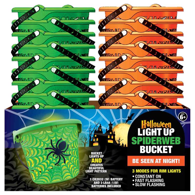 MAGIC SEASONS - Magic Seasons Halloween Bucket Plastic 1 pk - Case of 24
