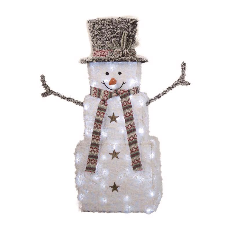 CELEBRATIONS - Celebrations LED White Snowman 3 ft. Yard Decor