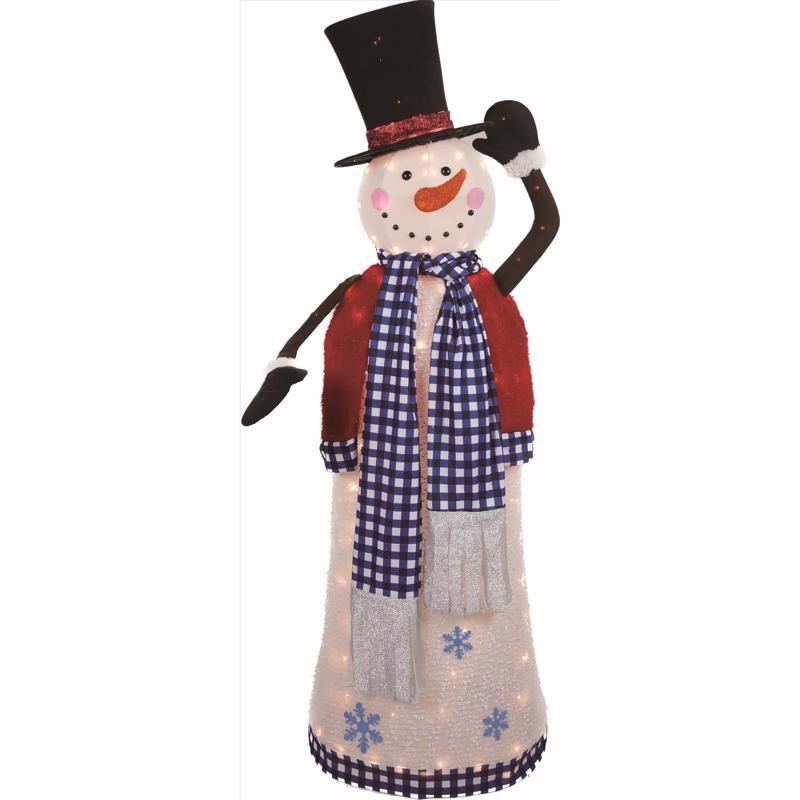 CELEBRATIONS - Celebrations Incandescent Warm White Snowman 5 ft. Yard Decor