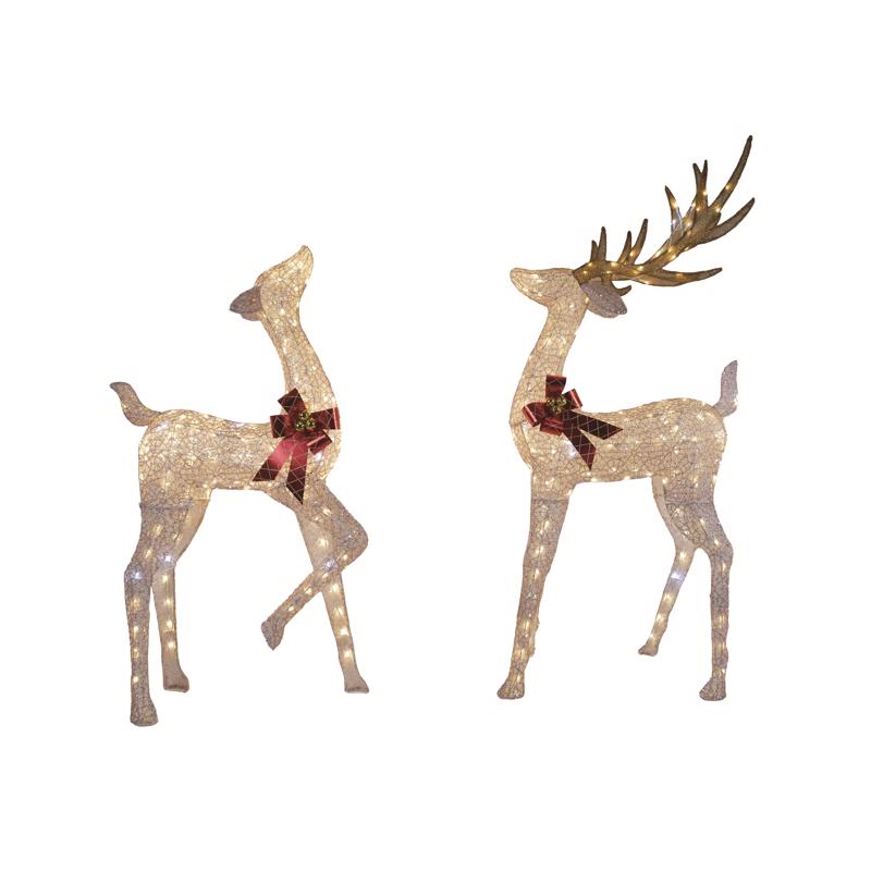 CELEBRATIONS - Celebrations LED Warm White Buck/Doe 6 ft. Yard Decor