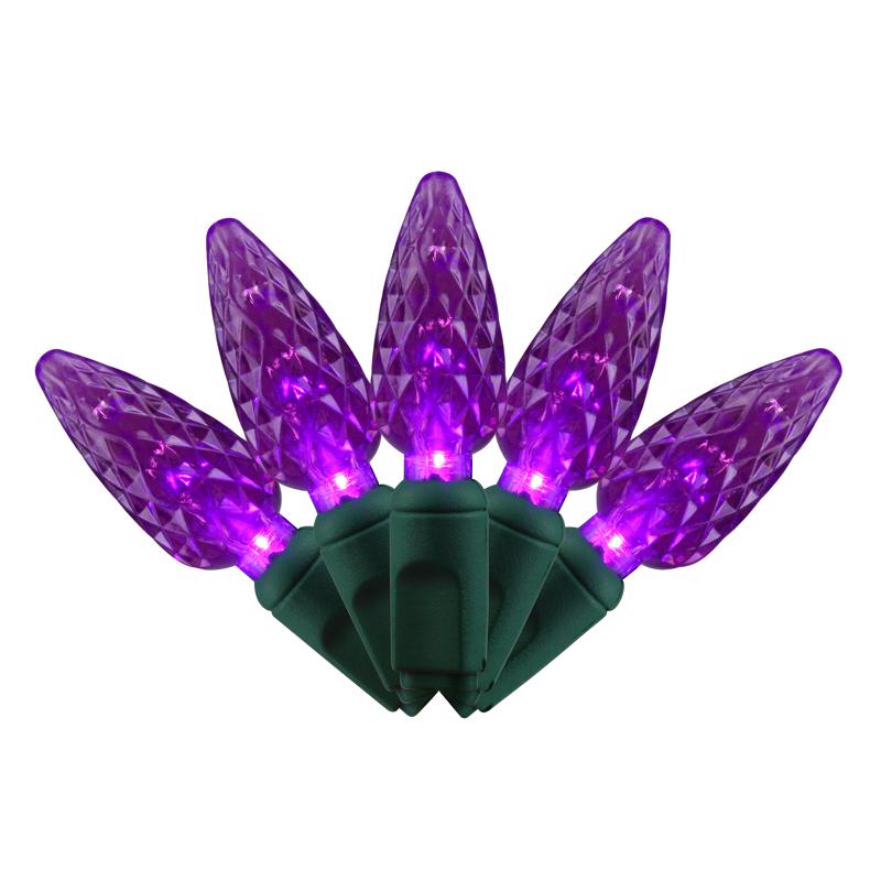 CELEBRATIONS - Celebrations Purple 100 ct LED C6 Halloween String Lights