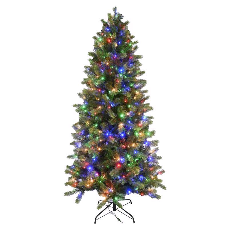 CELEBRATIONS - Celebrations 7 ft. Full LED 450 ct 1-2-Tree Cayce Pine Color Changing Christmas Tree