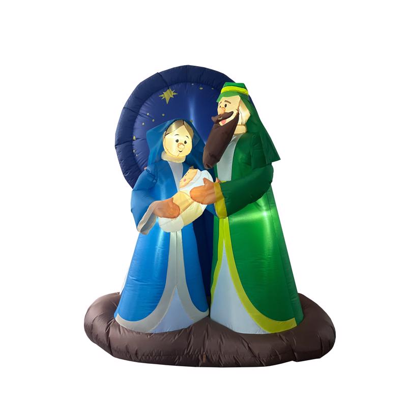 CELEBRATIONS - Celebrations LED Nativity 7 ft. Inflatable