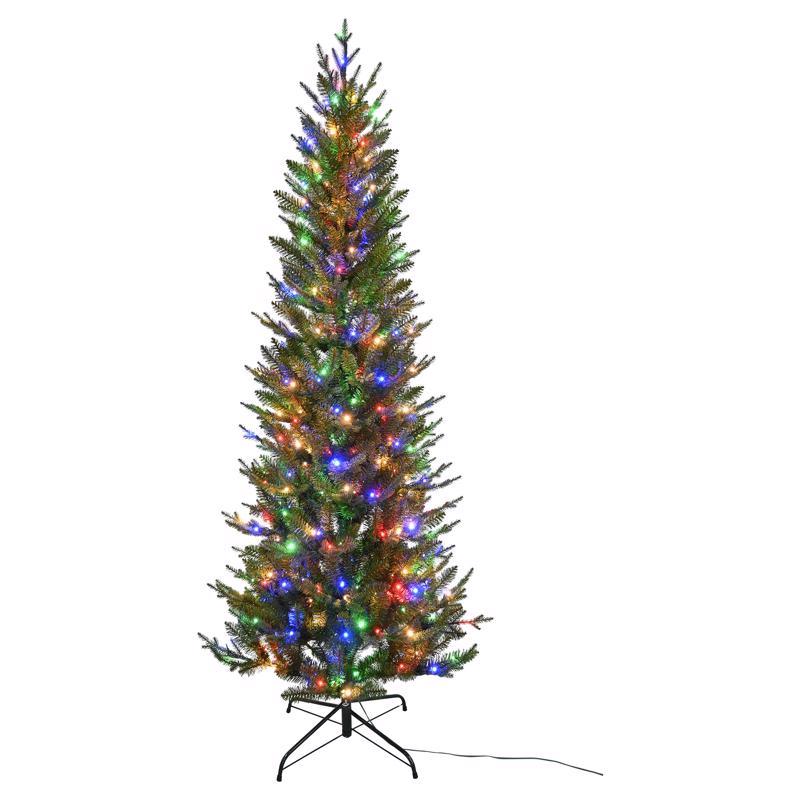 CELEBRATIONS - Celebrations 7 ft. Slim LED 350 ct 1-2-Tree Majestic Fraser Fir Color Changing Christmas Tree