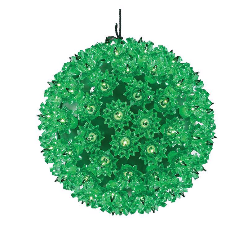 CELEBRATIONS - Celebrations LED Green Starlight Sphere 7.5 in. Hanging Decor