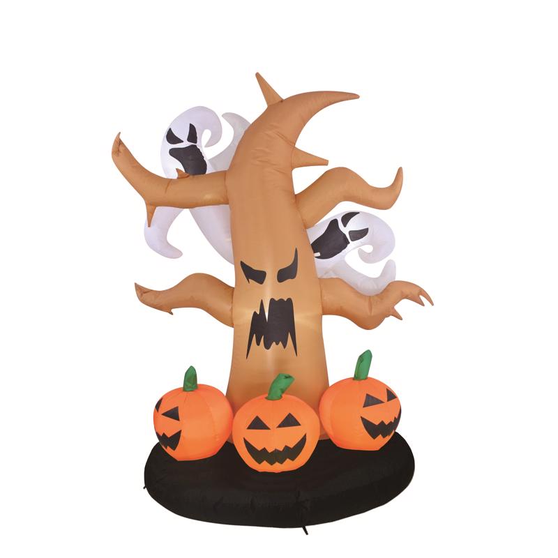 CELEBRATIONS - Celebrations 6 ft. Prelit Ghost and Pumpkin Inflatable