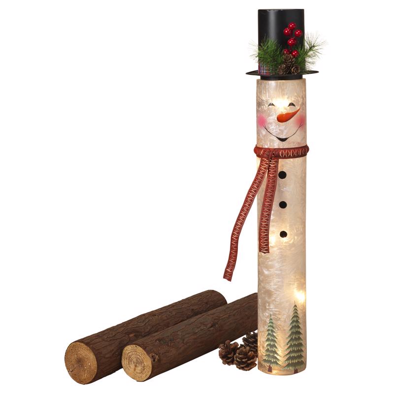 GERSON - Gerson LED Multicolored Electric Lighted Frosted Figurine 28.5 in. - Case of 4