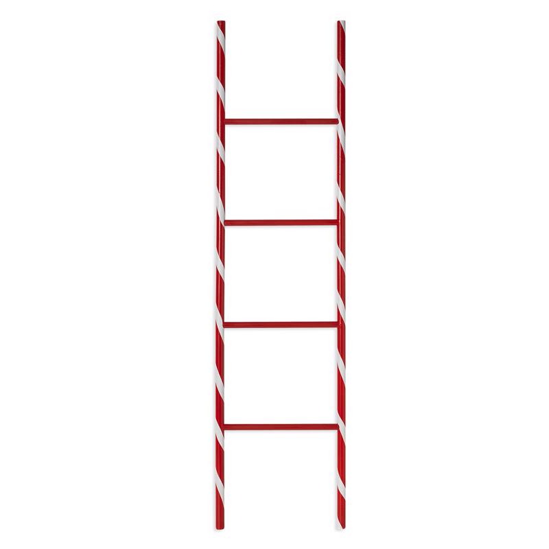 CELEBRATIONS - Celebrations Red/White Holiday Stripe Ladder 48 in. - Case of 4