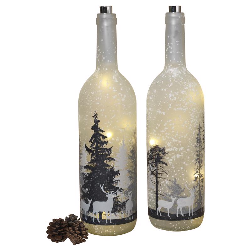 GERSON - Gerson Multicolored Forest Scene Bottle 14.5 in. - Case of 6