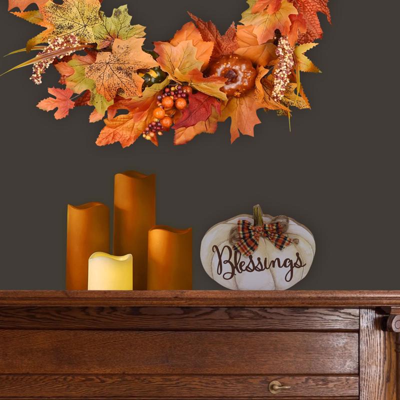 DYNO - Dyno Tabletop Pumpkins with Bow Assortment Tabletop Decor - Case of 8