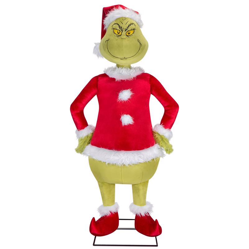 DR. SEUSS - Dr. Seuss Multicolored Grinch Animated Decor 48 in.