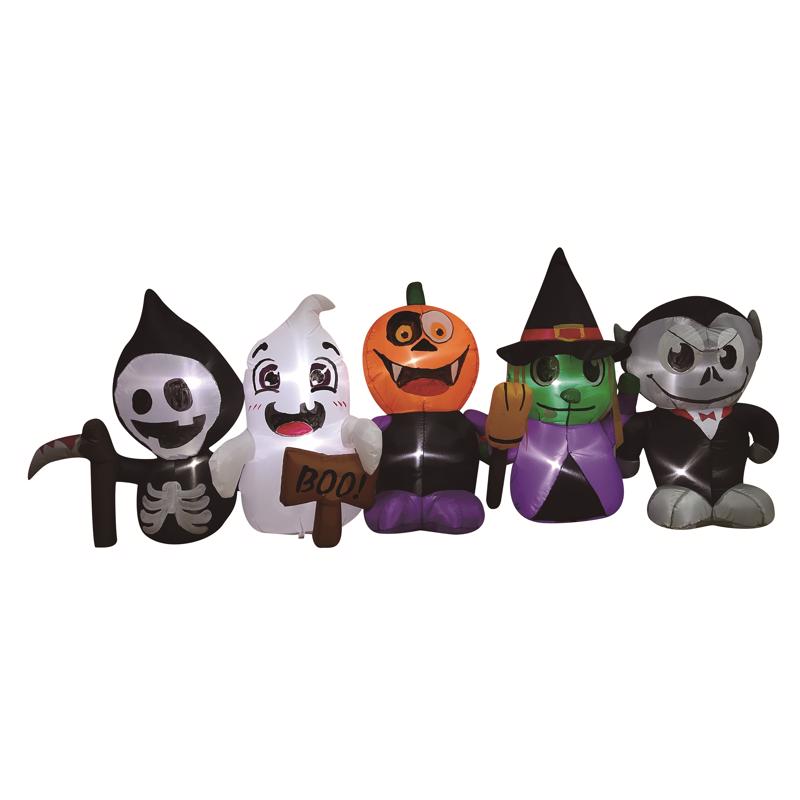 CELEBRATIONS - Celebrations 4 ft. Prelit Happy Halloween Characters Inflatable