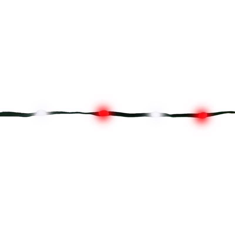 CELEBRATIONS - Celebrations LED Red/White 200 ct String Ribbon Light 33 ft.