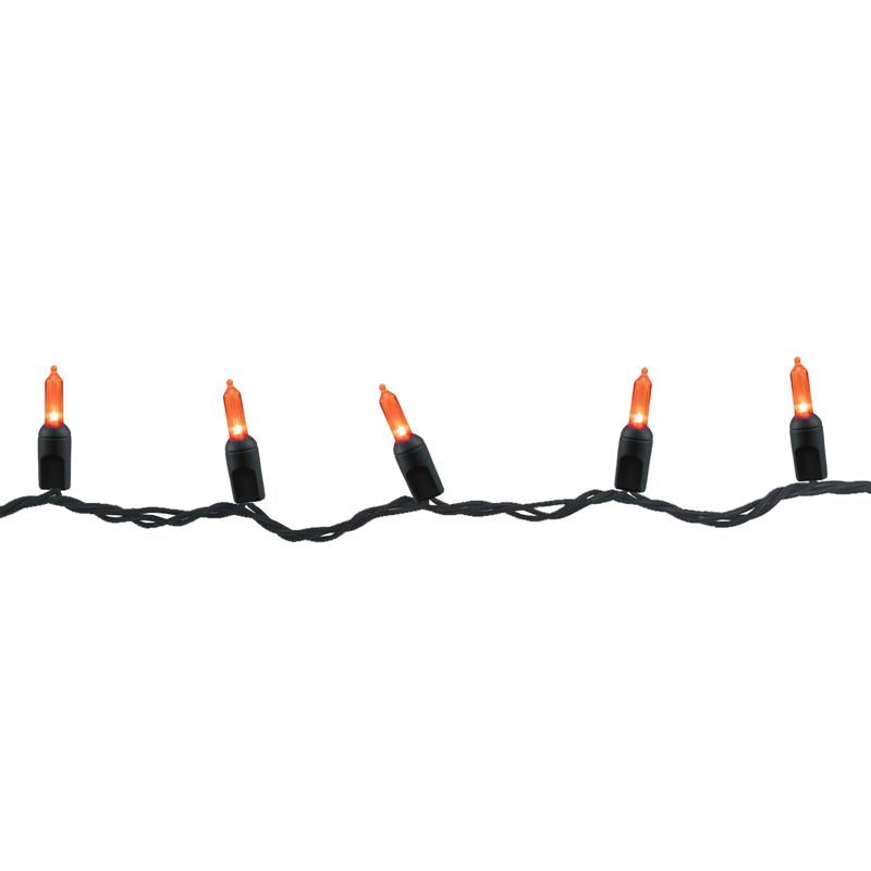 CELEBRATIONS - Celebrations Orange 100 ct LED Mini Halloween String Lights [T5100OR3A]