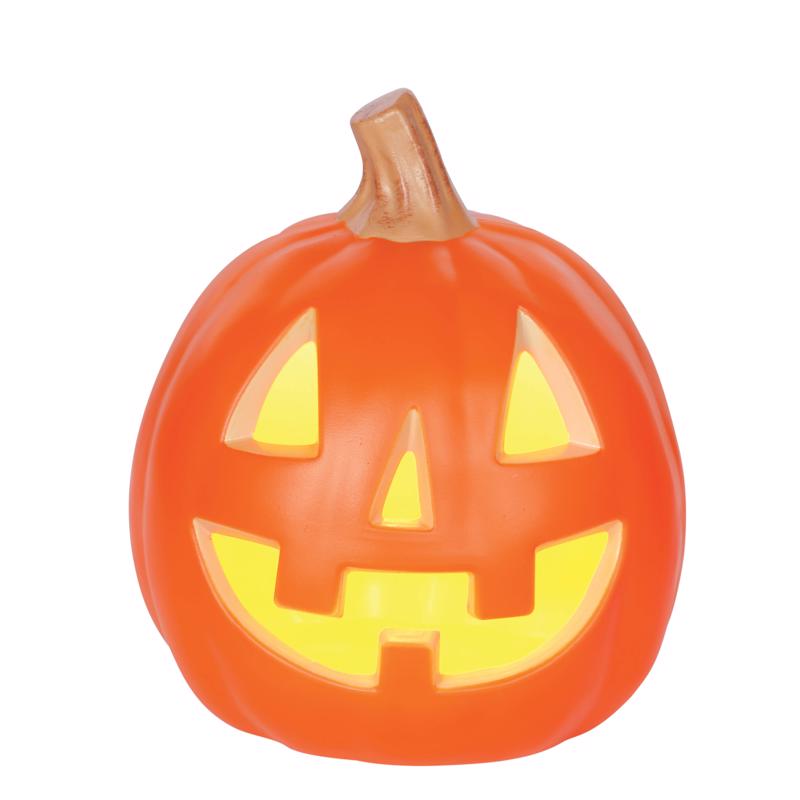 SEASONS - Seasons Yellow LED Prelit Pumpkin Halloween Decor