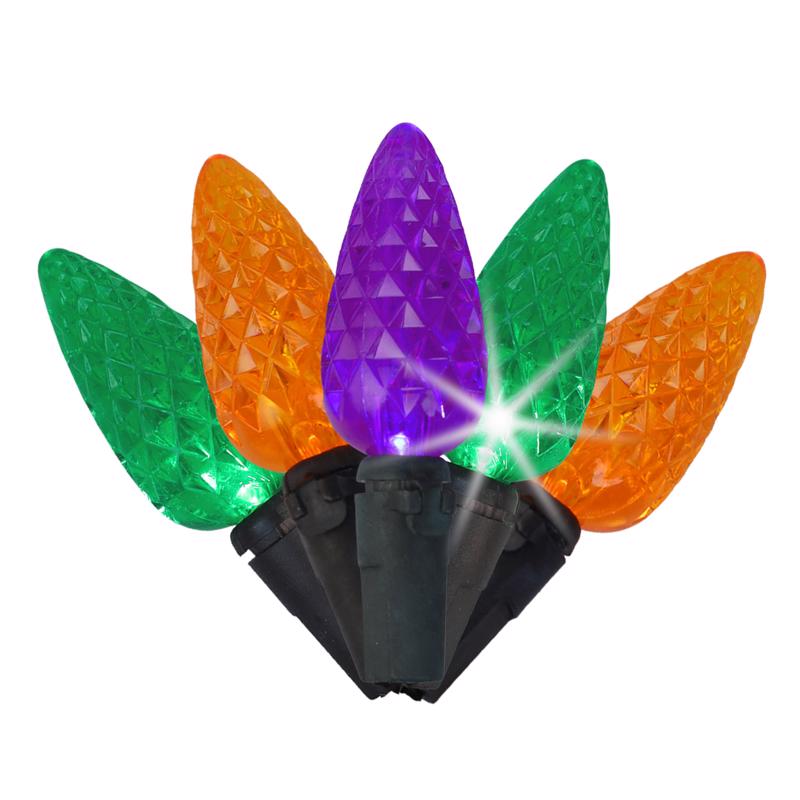 CELEBRATIONS - Celebrations Multicolored 100 ct LED C6 Faceted Halloween String Lights