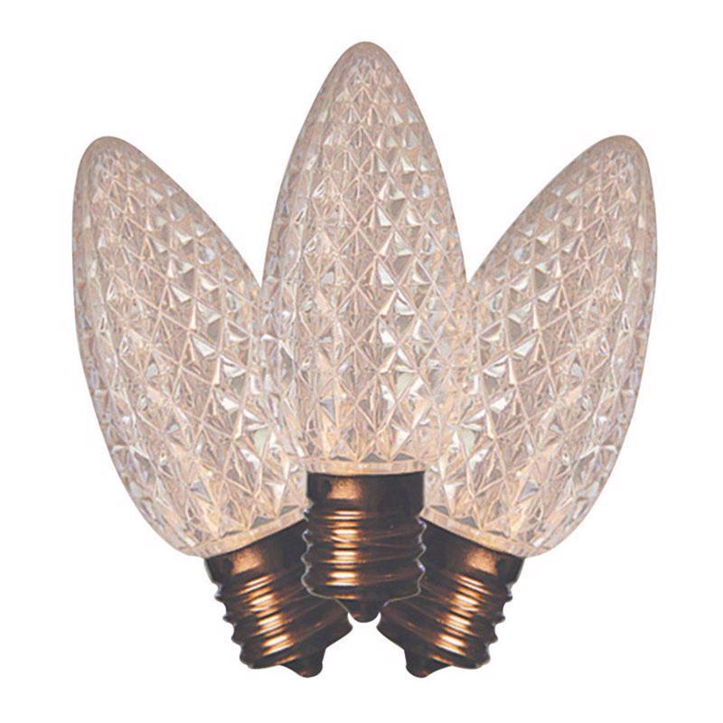 HOLIDAY BRIGHT LIGHTS - Holiday Bright Lights LED C9 Warm White 25 ct Replacement Christmas Light Bulbs [25LEDFC9TWWTWA]