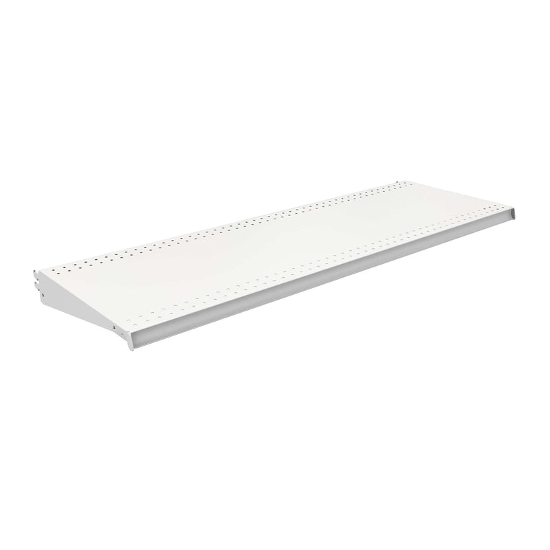 LOZIER - 48 in. W X 16 in. D Cool White Steel DL Style Shelf 2 pk