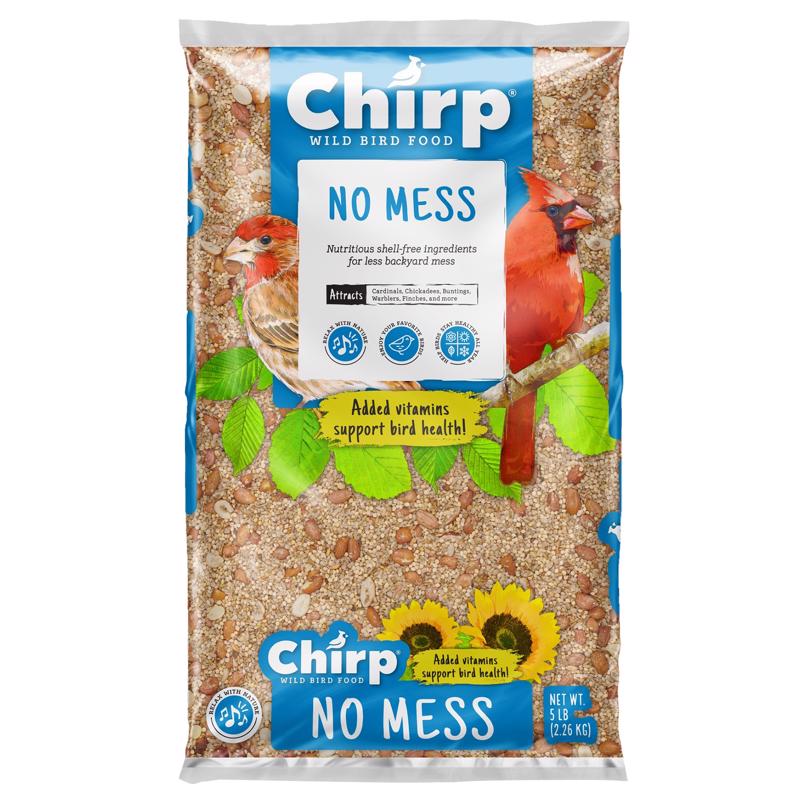 CHIRP - Chirp No Mess Wild Bird Safflower Seeds Wild Bird Food 5 lb