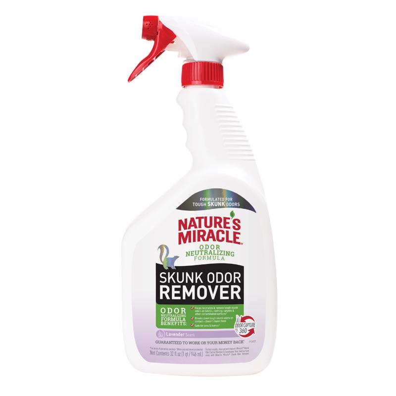 NATURE'S MIRACLE - Nature's Miracle Lavender Scent Skunk Odor Remover 32 oz Liquid [P-98421]