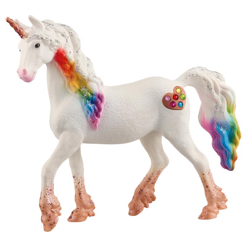 SCHLEICH - Schleich Bayala Rainbow Love Unicorn Mare Figurine Pearly White 1 pc - Case of 3
