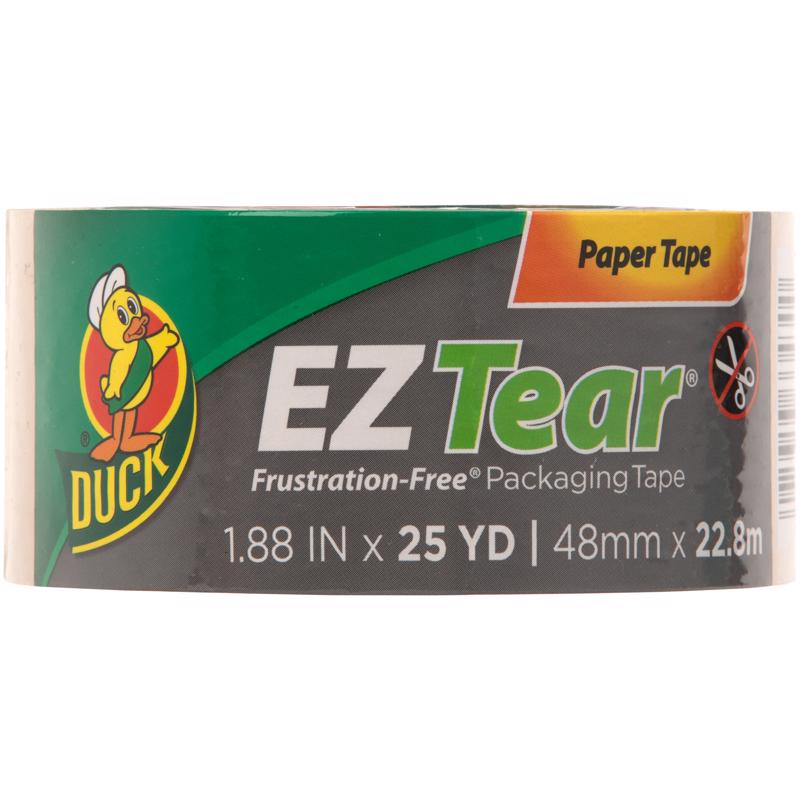 DUCK - Duck EZ Tear 1.88 in. W X 25 yd L Paper Tape Tan