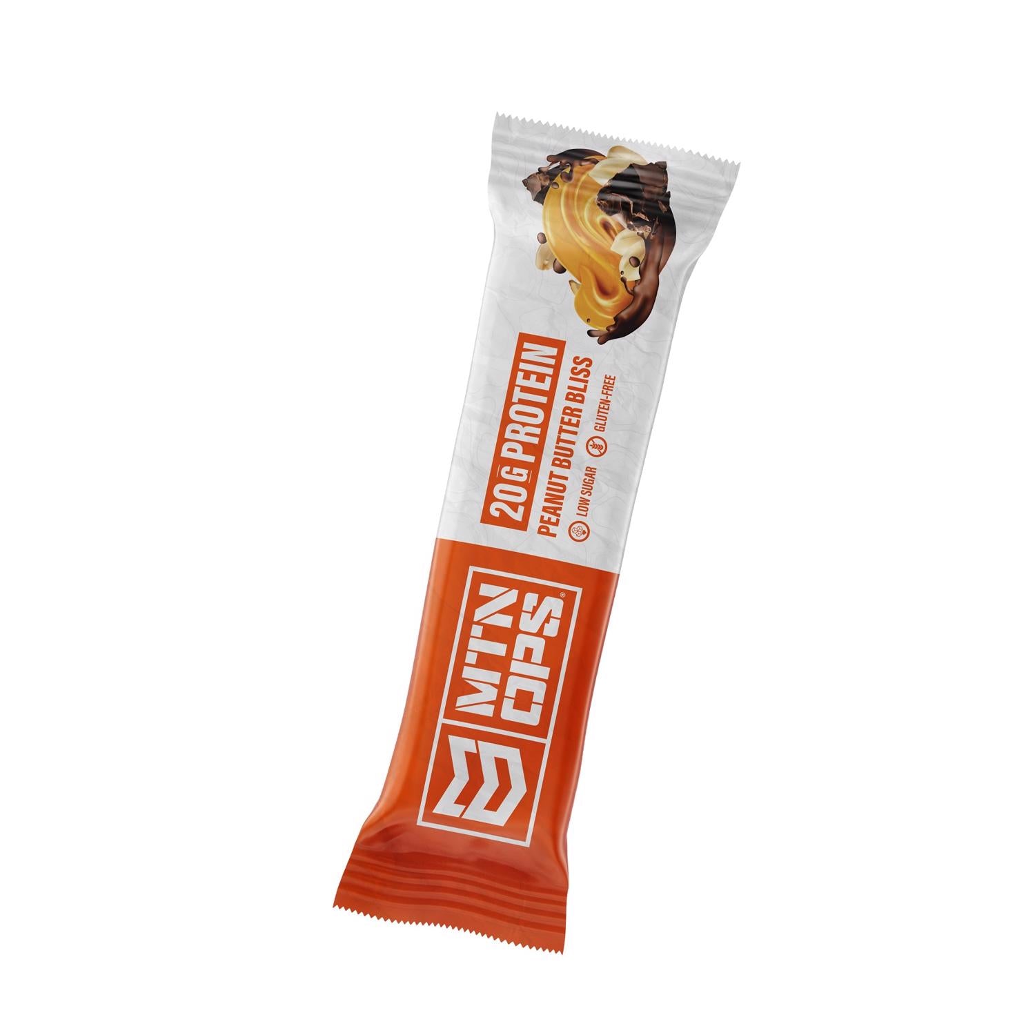 MTN OPS Performance Peanut Butter Protein Bar Packet - Case of 10