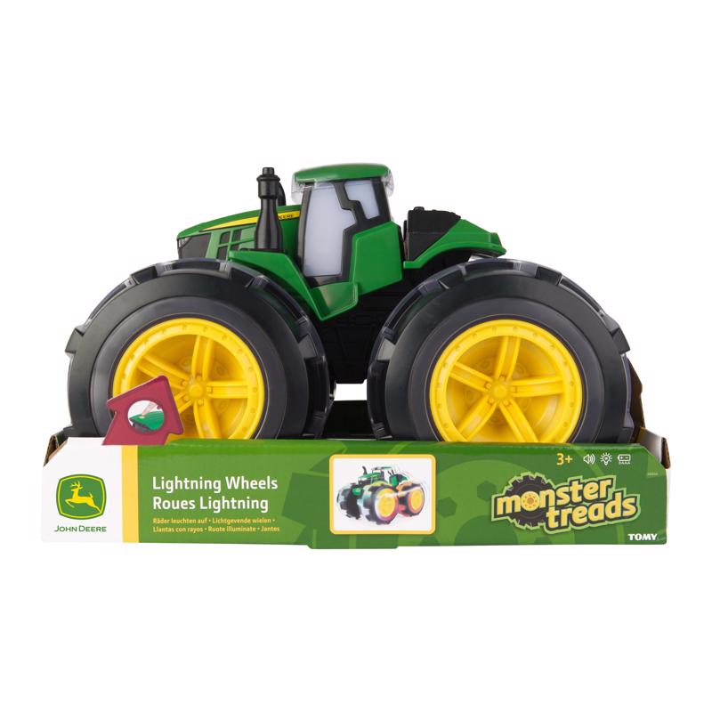 TOMY - TOMY John Deere Lightning Wheels Toy Plastic Multicolored