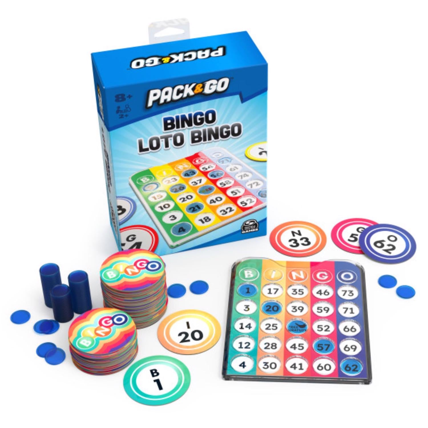 Spin Master Pack & Go Loto Bingo Game Multicolored 249 pc - Case of 6
