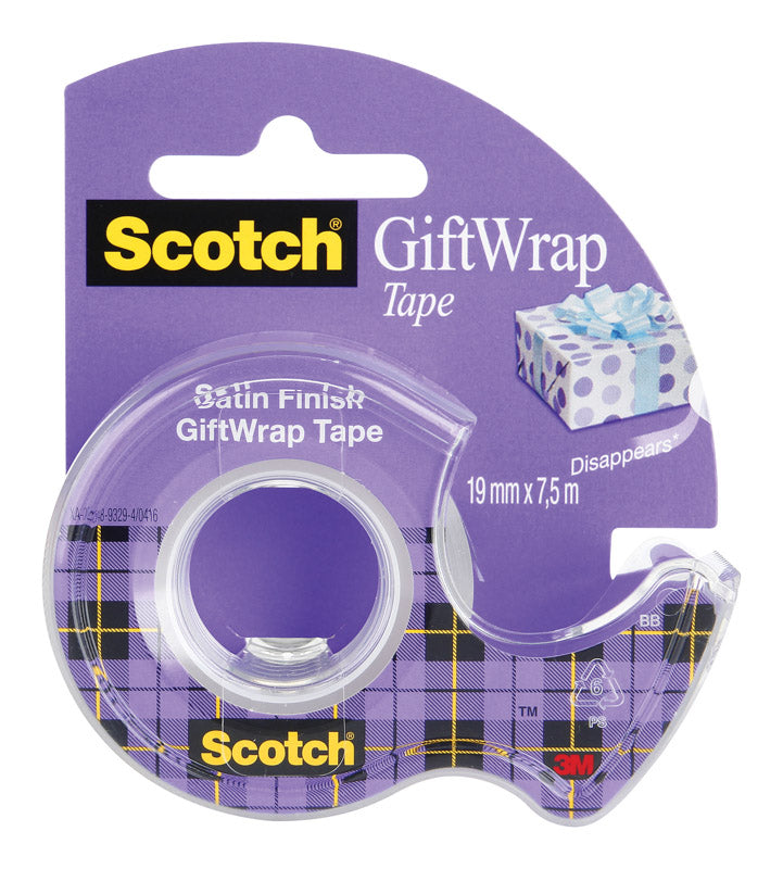 SCOTCH - Scotch 3/4 in. W X 650 in. L Gift Wrapping Tape Clear - Case of 12