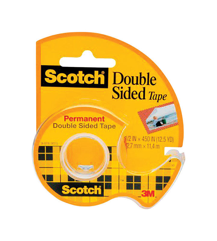 SCOTCH - Scotch Double Sided 1/2 in. W X 450 in. L Double Sided Tape Clear - Case of 12