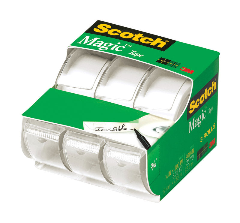 SCOTCH - Scotch Magic 3/4 in. W X 300 in. L Tape Clear - Case of 6 [3105]