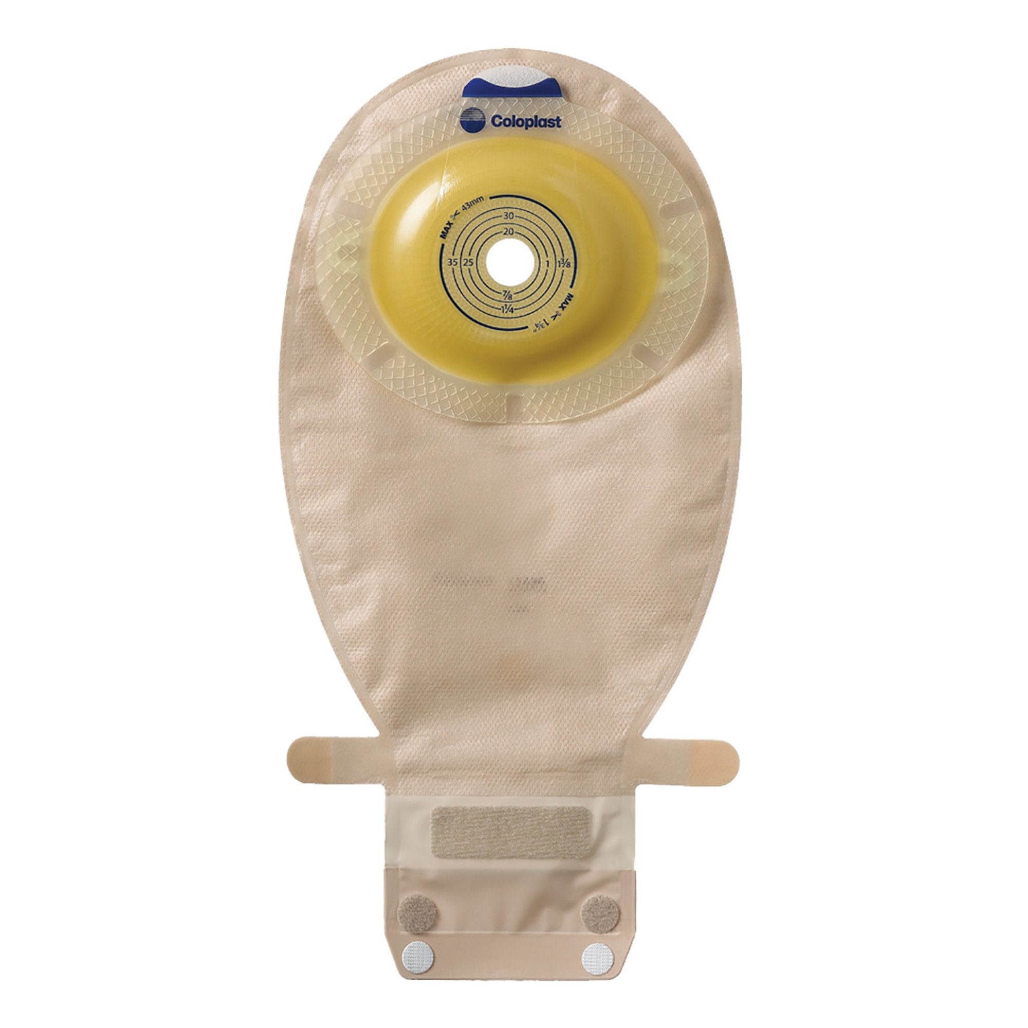 Coloplast - Ostomy Pouch SenSura® One-Piece System 11-1/2 Inch Length, Maxi Convex Light, Trim to Fit 3/4 to 1-3/4 Inch Stoma Drainable [10/BX]