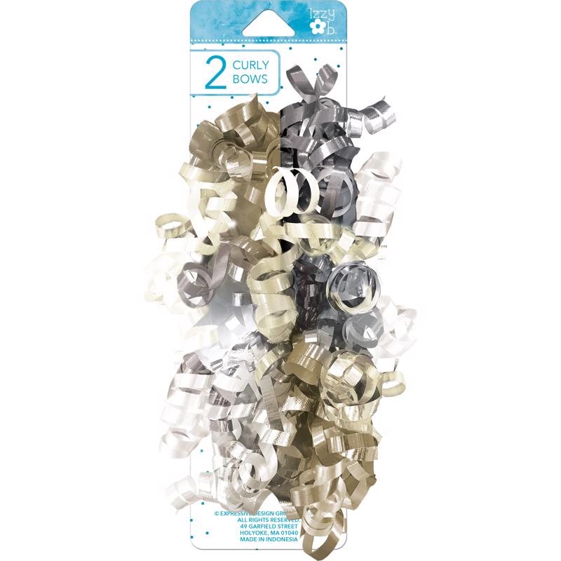 PAPER IMAGES - Paper Images Izzy Ob Multi-Color Metallic Curly Bows - Case of 6