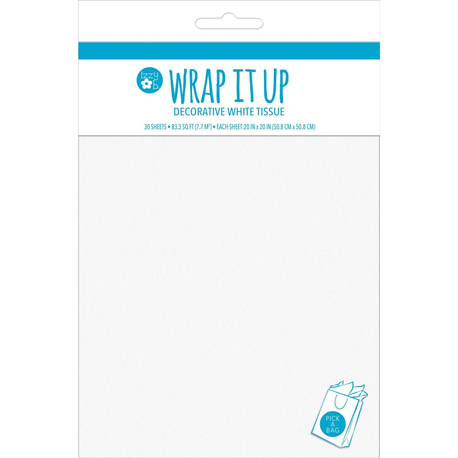 Paper Images White Decorative Tissue Paper - Case of 6