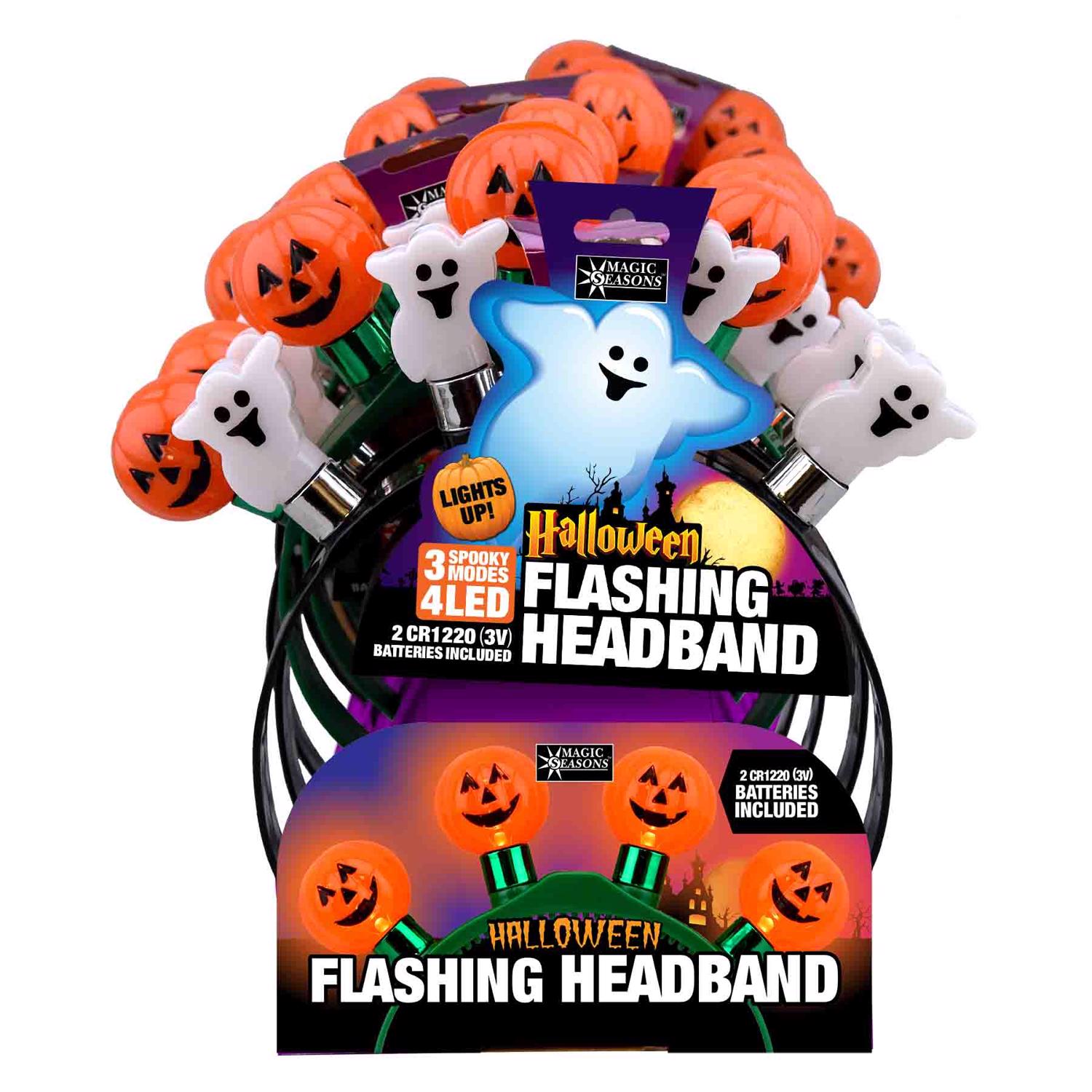 Shawshank LEDz Halloween Flashing Headband 1 pk - Case of 12