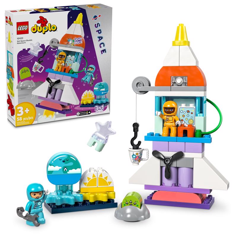 LEGO - LEGO DUPLO LEGO DUPLO 3 in 1 Space Shuttle Multicolor 58 pc