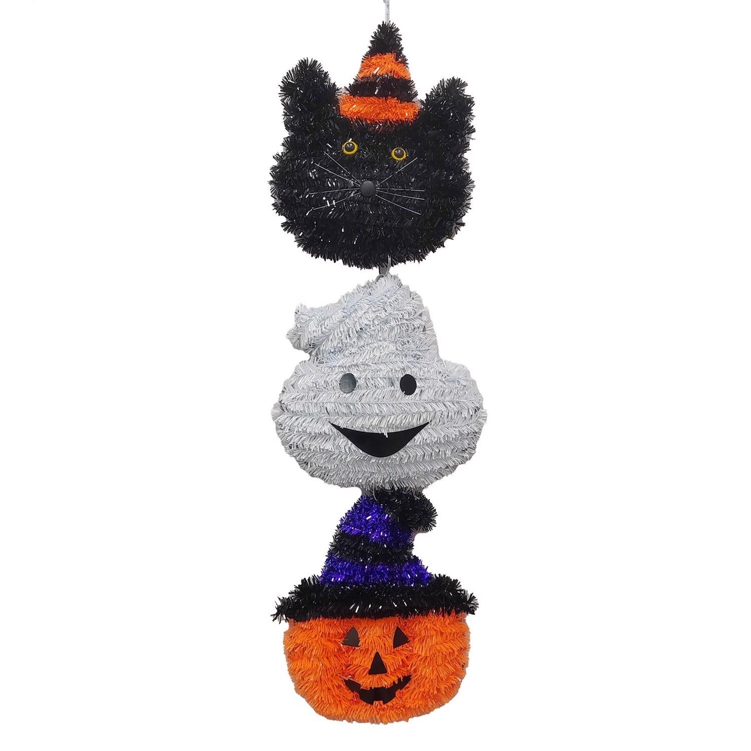 FC Young 23 in. Dangler Cat, Ghost, Pumpkin Hanging Decor - Case of 6