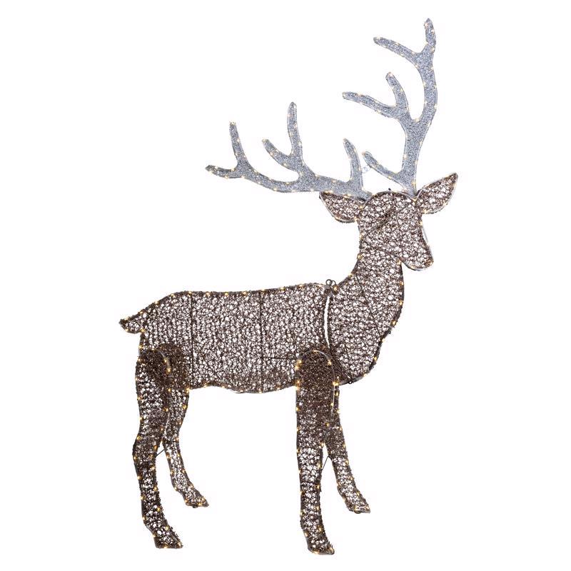 CELEBRATIONS - Celebrations LED Warm White Deer Silhouette 48 in. Yard Decor