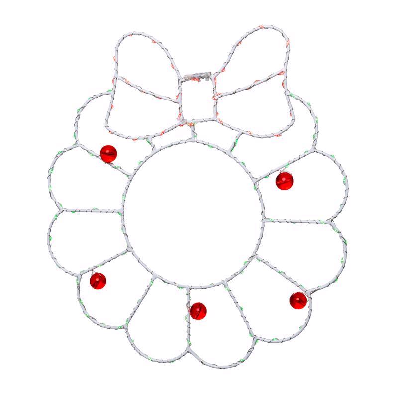 CELEBRATIONS - Celebrations LED Multi Wreath Silhouette 15 in. Hanging Decor