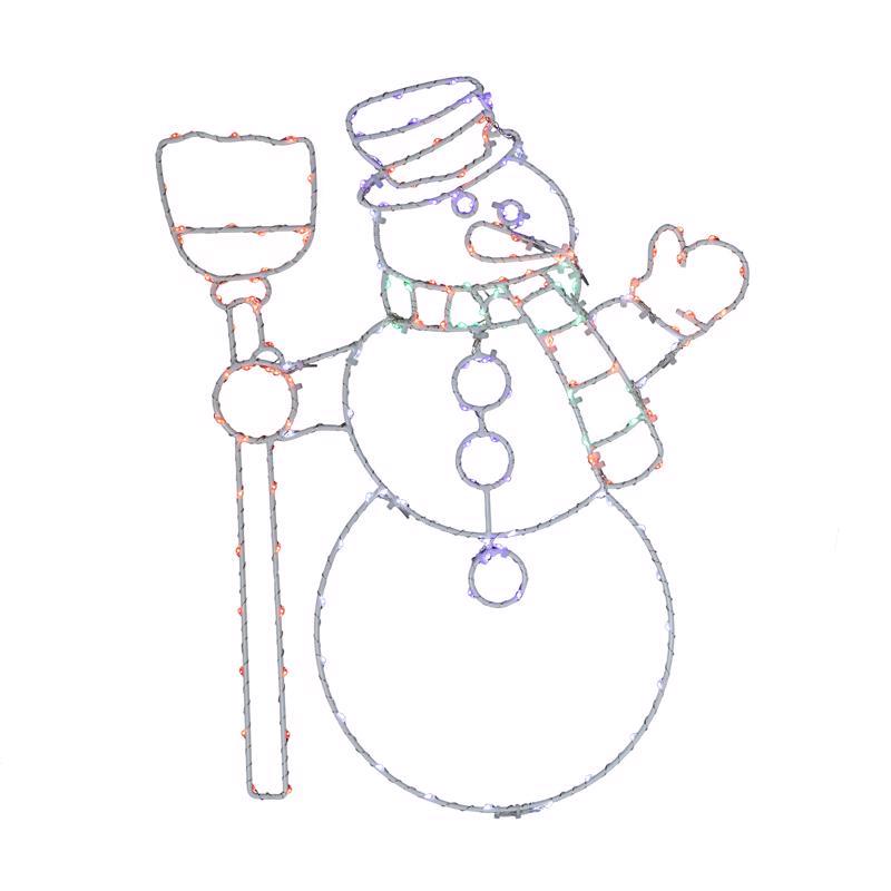 CELEBRATIONS - Celebrations LED Multi Snowman Silhouette 17 in. Hanging Decor
