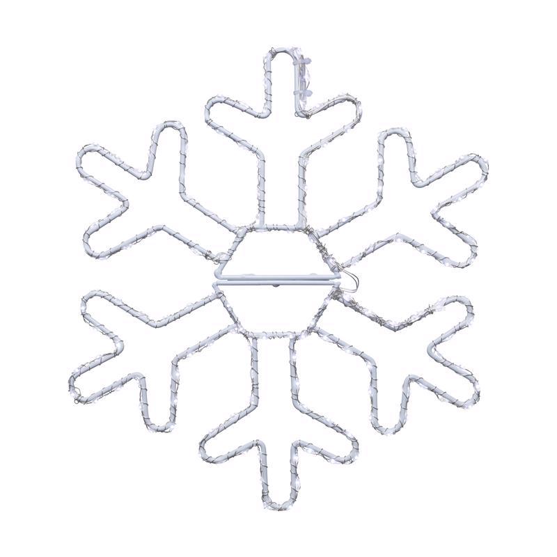 CELEBRATIONS - Celebrations LED Pure White Snowflake 12 in. Hanging Decor