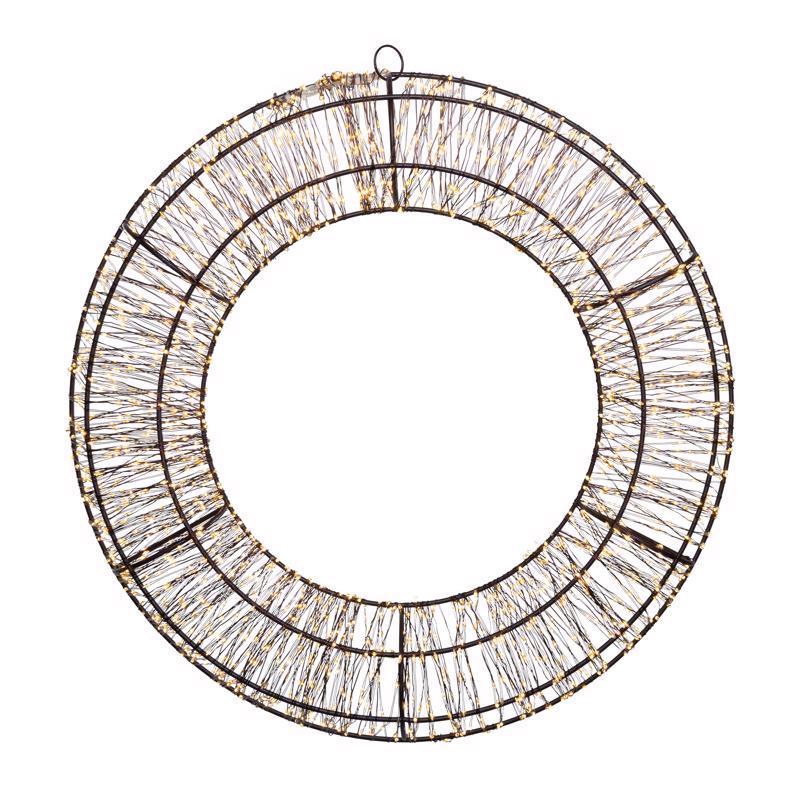 CELEBRATIONS - Celebrations LED Clear/Warm White Wreath 14 in. Hanging Decor